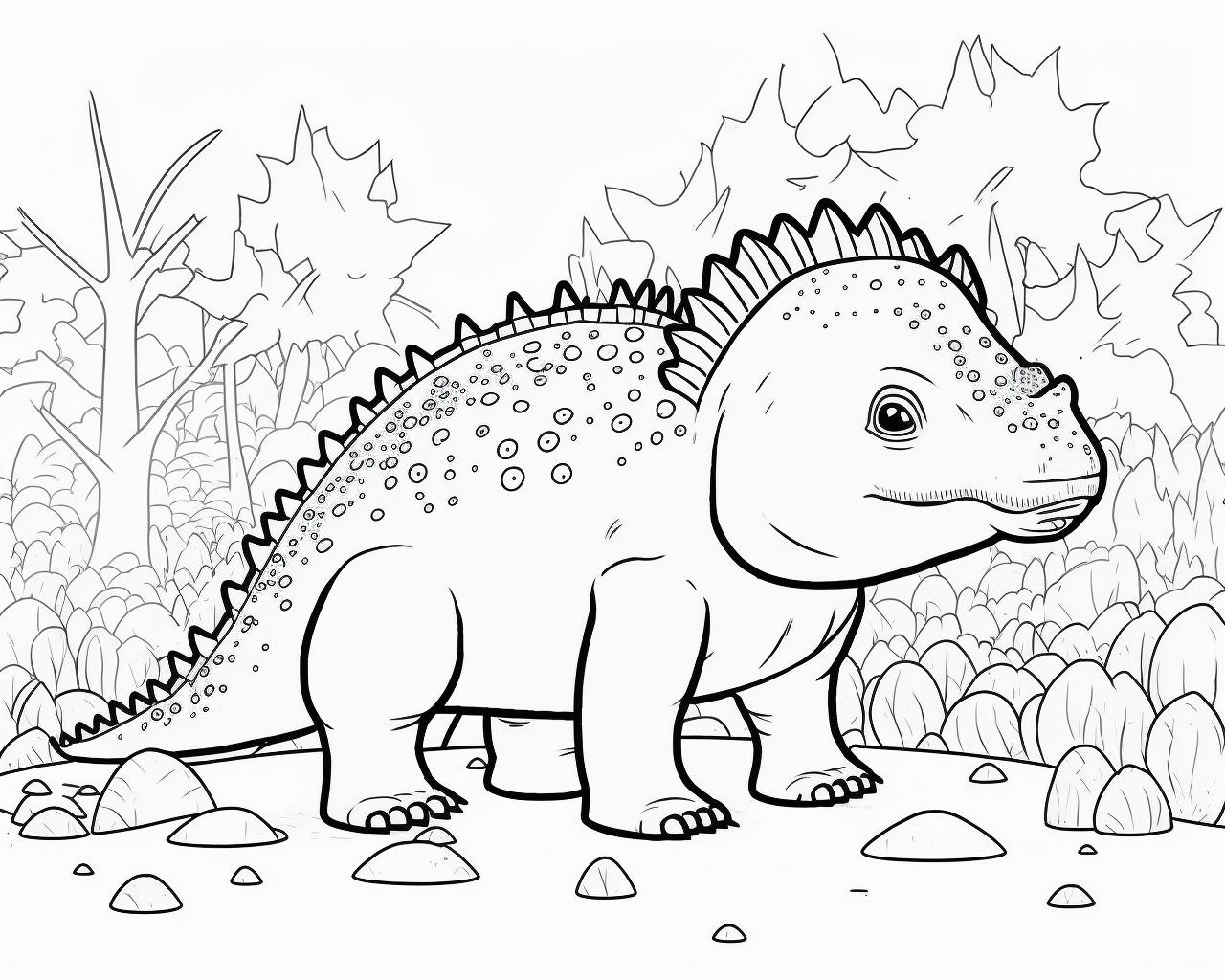 omalovánky Ankylosaurus